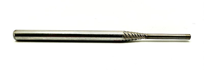Pro-Grade Porting Mandrel 8", CR-9-8 Premium HSS (High Speed Steel) Coarse Thread Extra Shank Length Cartridge & Spiral Roll Mandrel, 1/8" Pilot Diameter x 1" Pilot Length x 1/4" Shank x 8" Length - Image 3